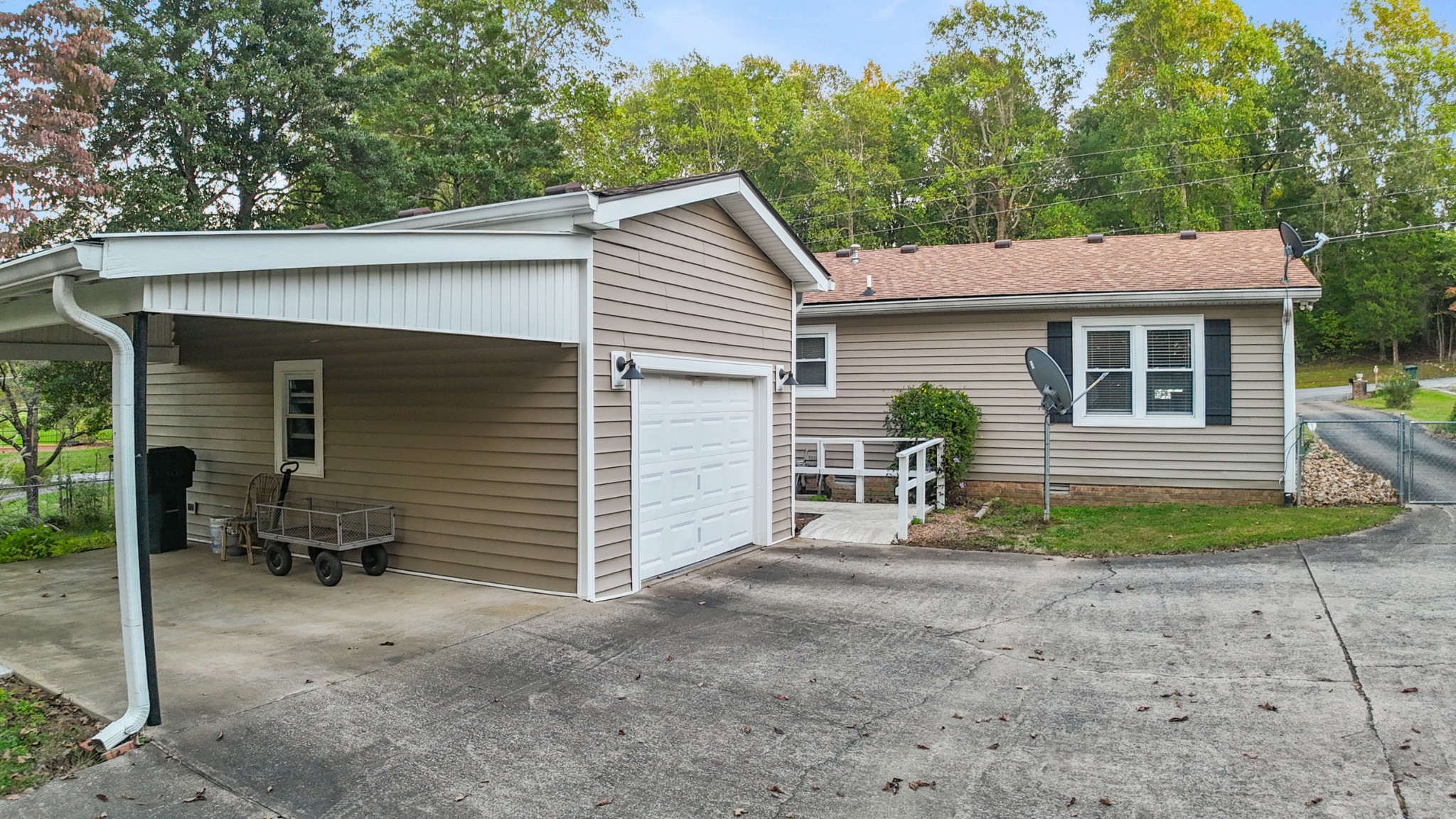 236 Old Columbia Road Dickson, TN 37055 - Photo 20 of 26 a view of a house with a yard and garage