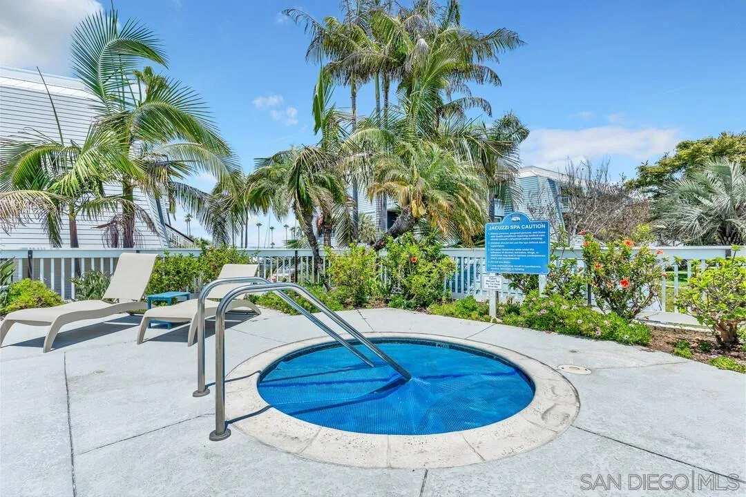 24 Montego Court Coronado, CA 92118 - Photo 51 of 71 a view of a backyard with plants and swimming pool