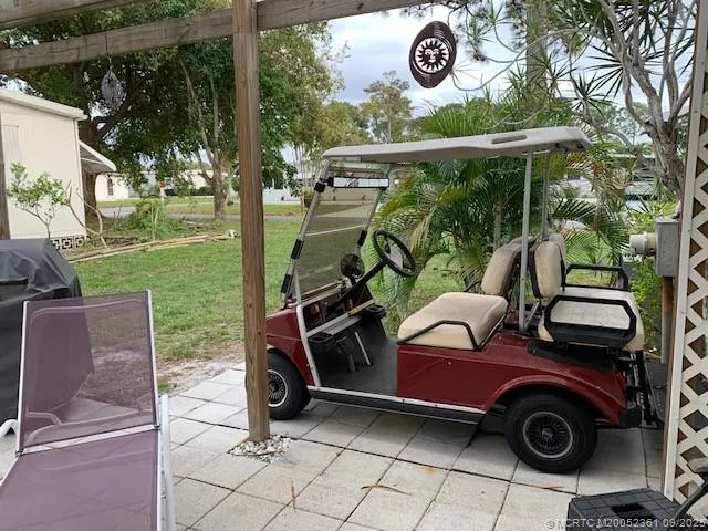 a view of outdoor space deck and garden