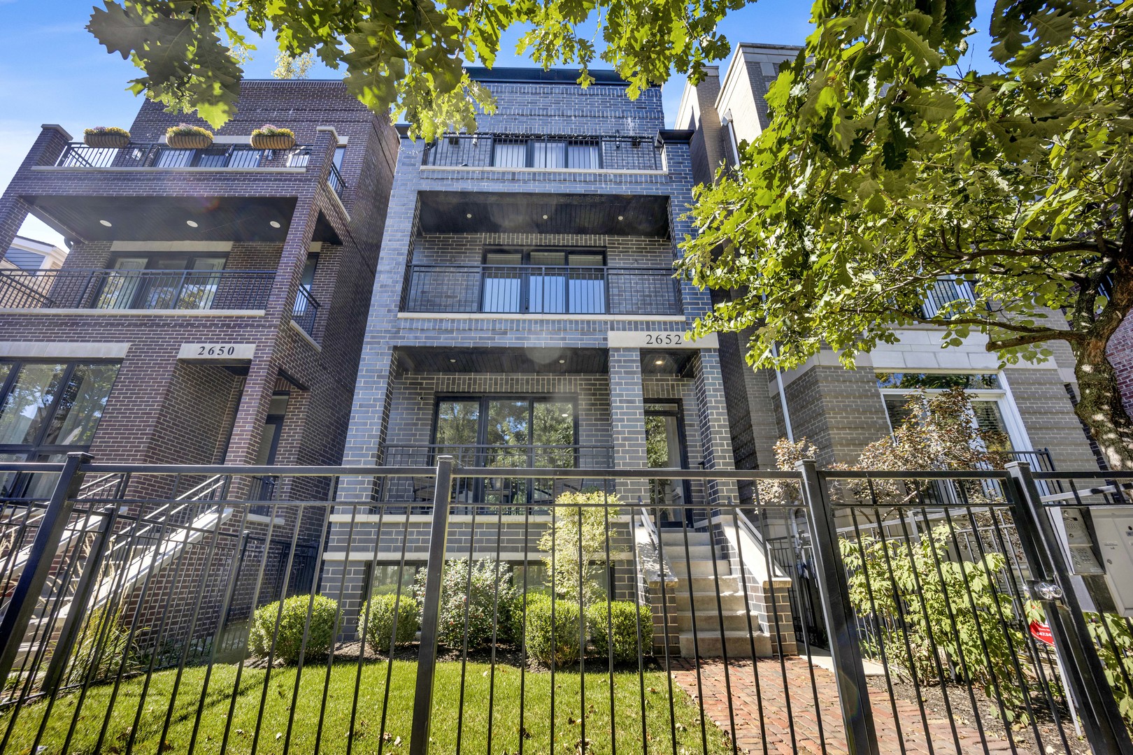 a view of a house with a balcony