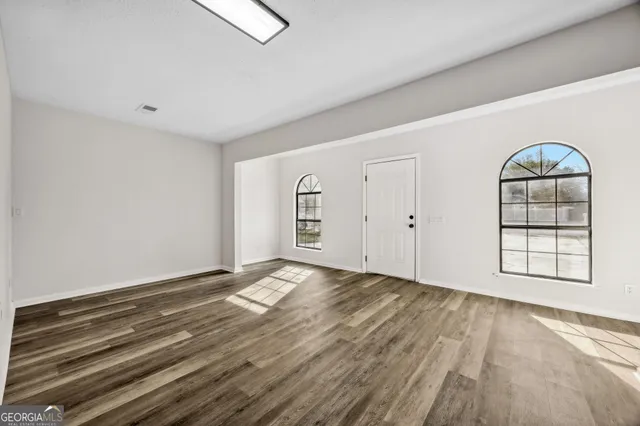 wooden floor in an empty room