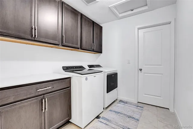 a bedroom with a bed and a table