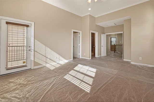 a bathroom with a double vanity sink a and a mirror