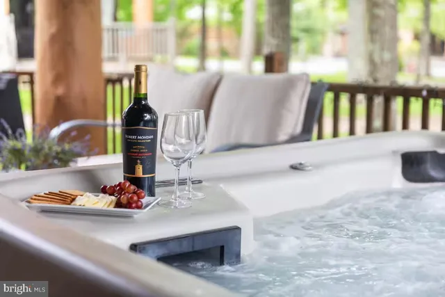 a view of path along with retail shop and buildings