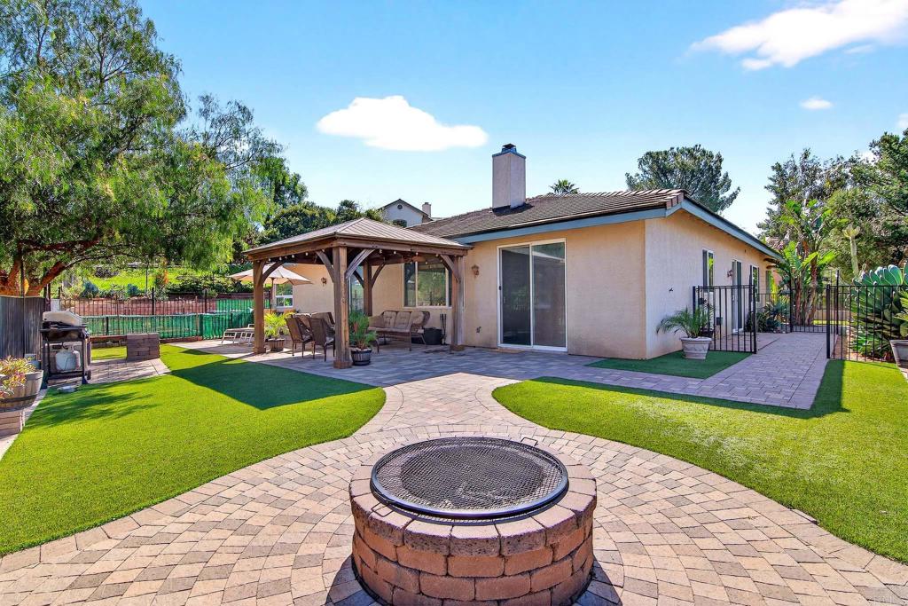 15953 Shalom Road Ramona, CA 92065 - Photo 42 of 71 a swimming pool with outdoor seating yard and barbeque oven