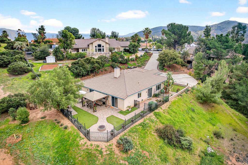 15953 Shalom Road Ramona, CA 92065 - Photo 59 of 71 an aerial view of a house with a garden