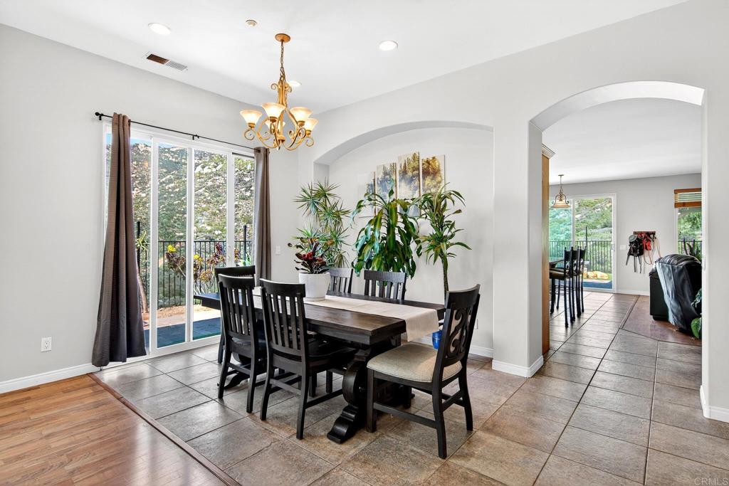 15953 Shalom Road Ramona, CA 92065 - Photo 10 of 71 a view of a dining room with furniture window and outside view
