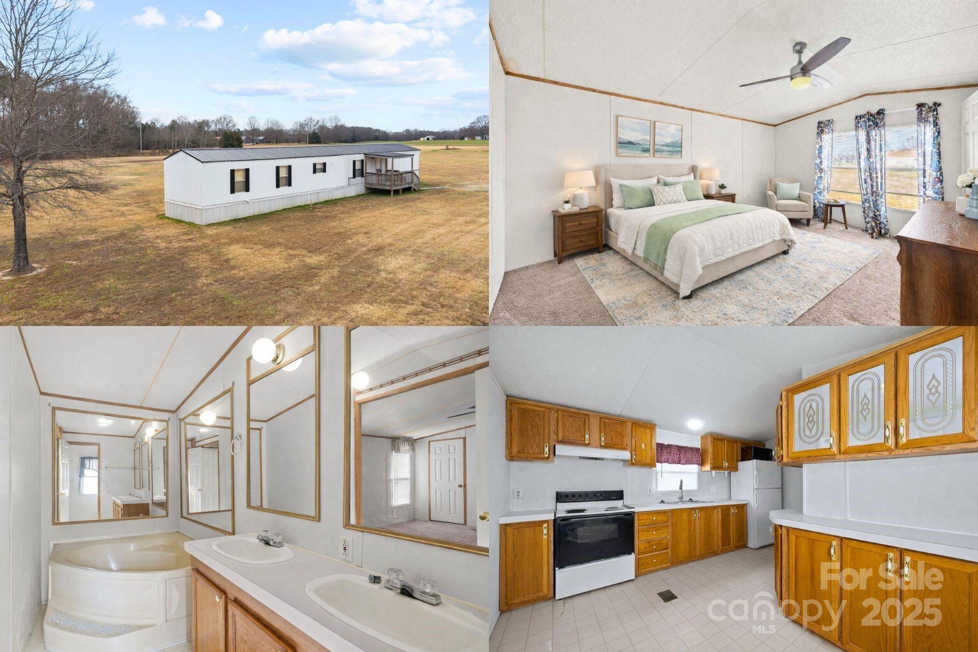 a kitchen with stainless steel appliances kitchen island granite countertop a sink and cabinets
