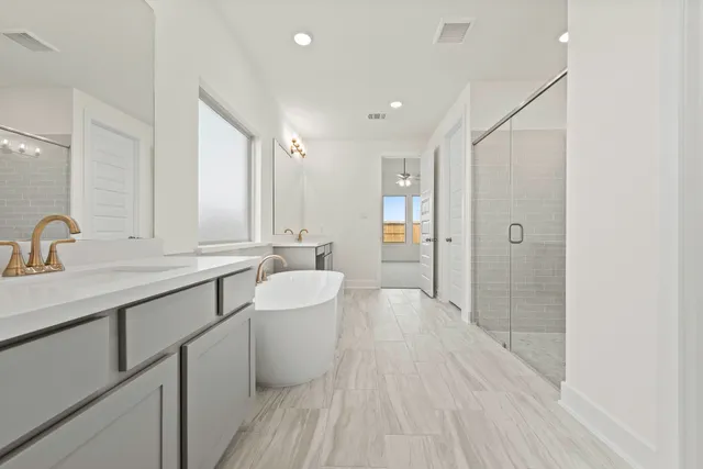 a view of a room that has a window in it