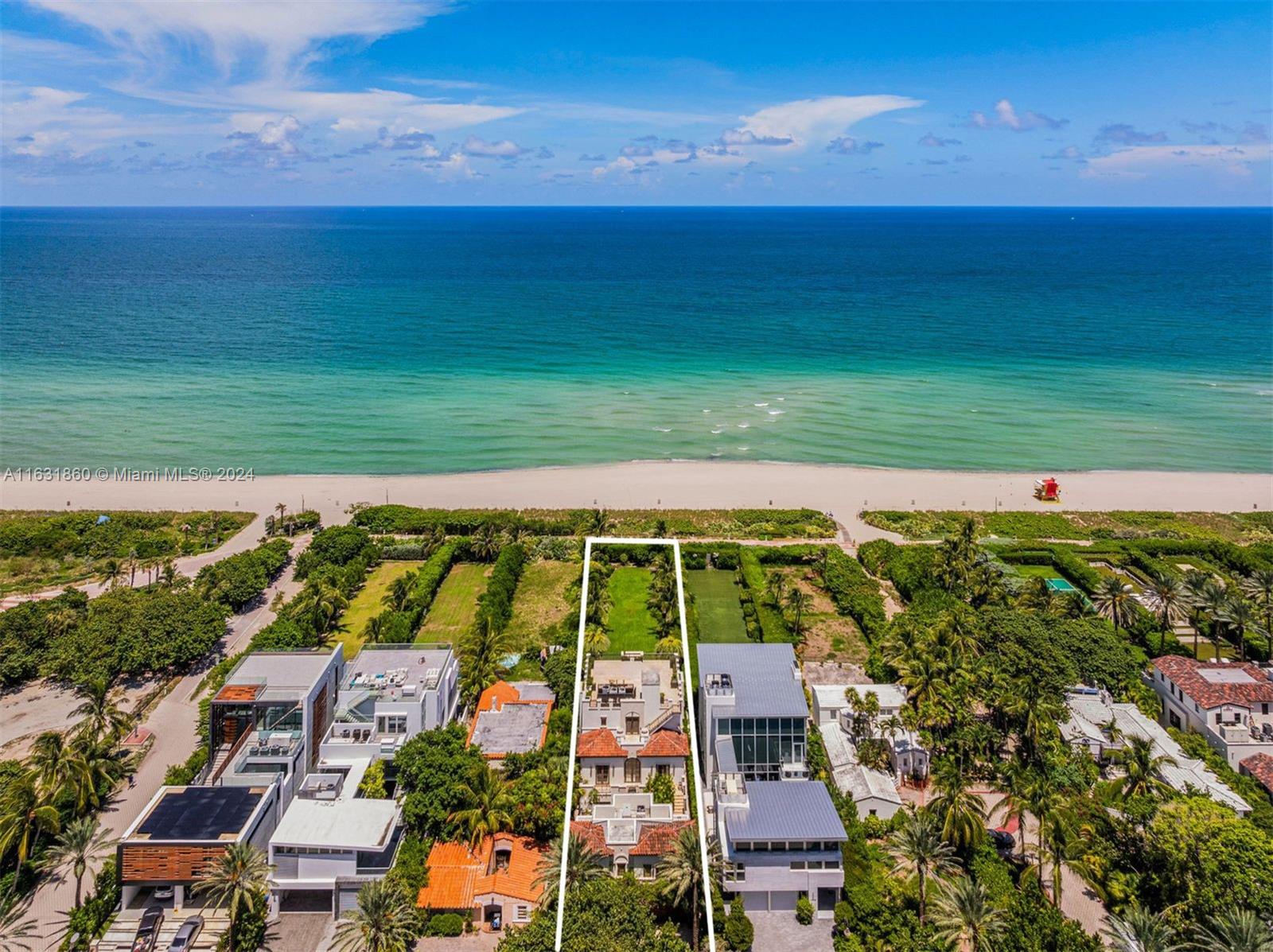 7825 Atlantic Way Miami Beach, FL 33141 - Photo 8 of 33 an aerial view of beach and ocean