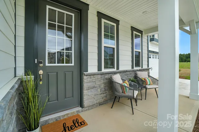 a house view with a outdoor space