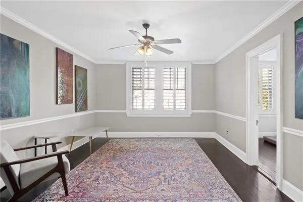 a very nice looking room with a large window