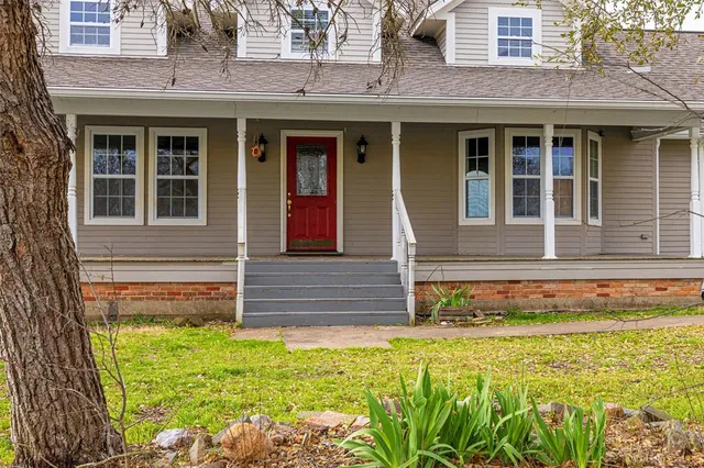 a front view of a house