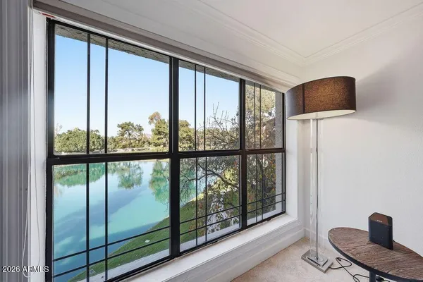 a view of workspace with window