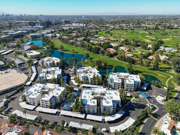 a view of lake and mountain