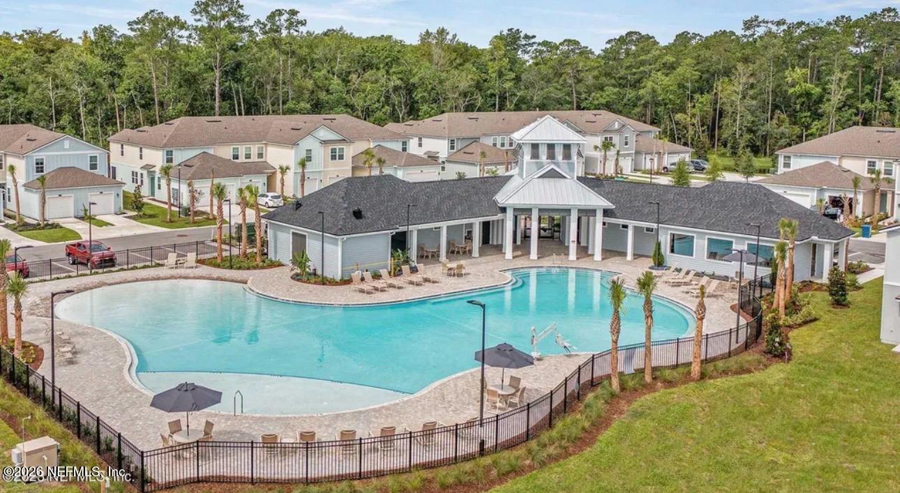59 Sunnyvale Street St. Augustine, FL 32095 - Photo 18 of 22 an aerial view of a house with swimming pool garden and patio