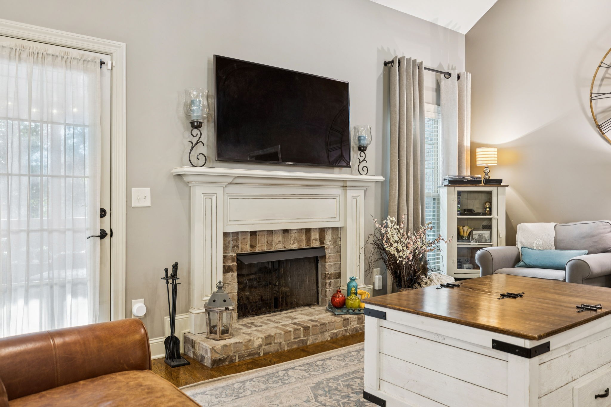 4003 Campania Strada Spring Hill, TN 37174 - Photo 12 of 50 a living room with furniture fireplace and flat screen tv