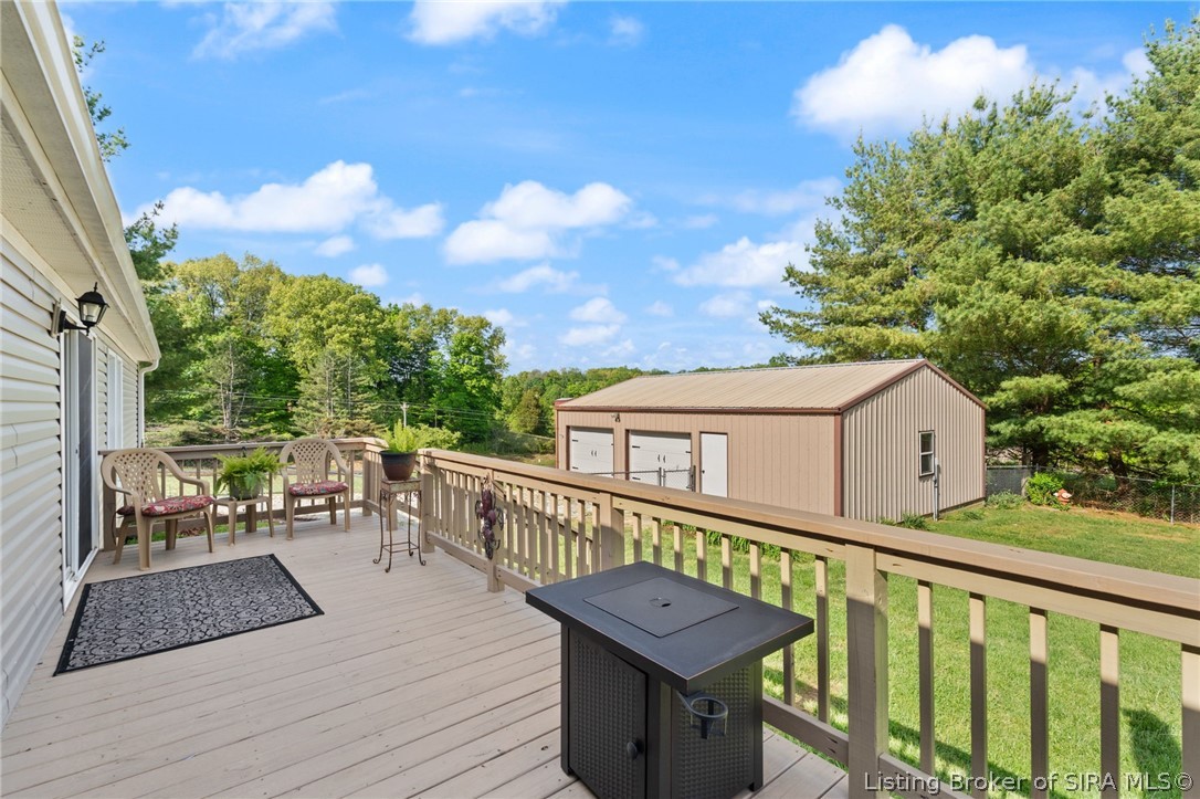 2944 Ferree Road Northeast Lanesville, IN 47136 - Photo 12 of 64 Relax on the back deck this summer