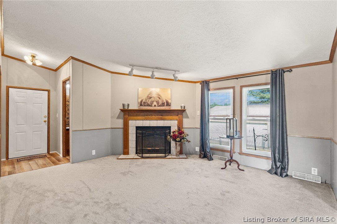 2944 Ferree Road Northeast Lanesville, IN 47136 - Photo 7 of 64 Family room with woodburning fireplace