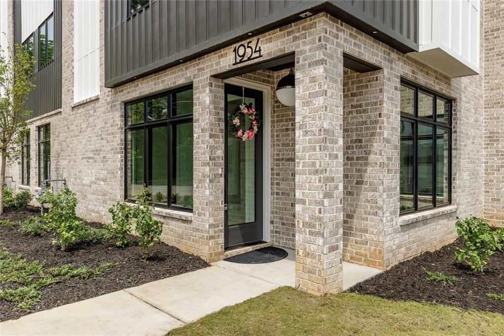 a front view of a house