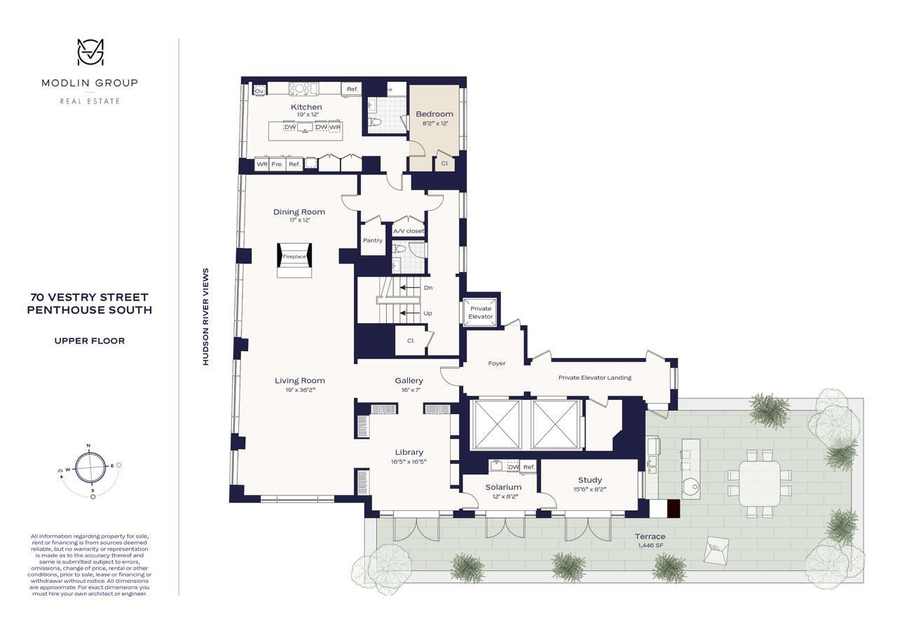 70 Vestry Street, Unit PHS Manhattan, NY 10013 - Photo 33 of 34 a picture of a painting of a building