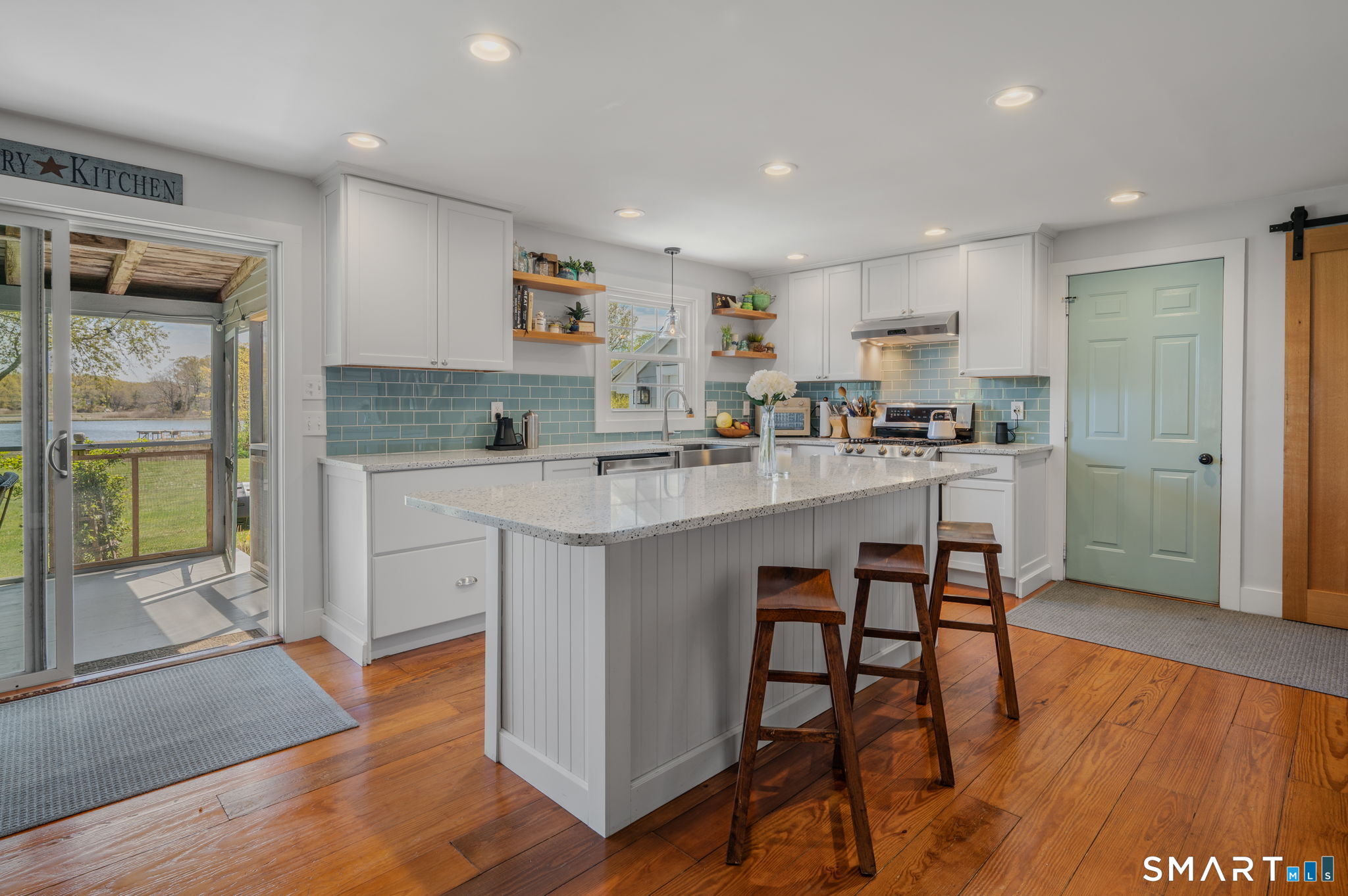 21 Hefflon Farm Road Old Lyme, CT 06371 - Photo 4 of 40 Center island with breakfast bar for gathering together