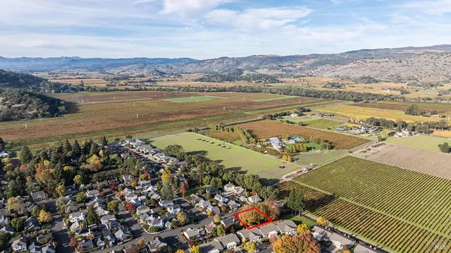 a view of an ocean and a mountain