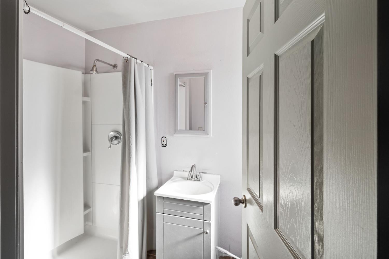 6312 Skittone Road Modesto, CA 95356 - Photo 68 of 93 a bathroom with a sink mirror and shower