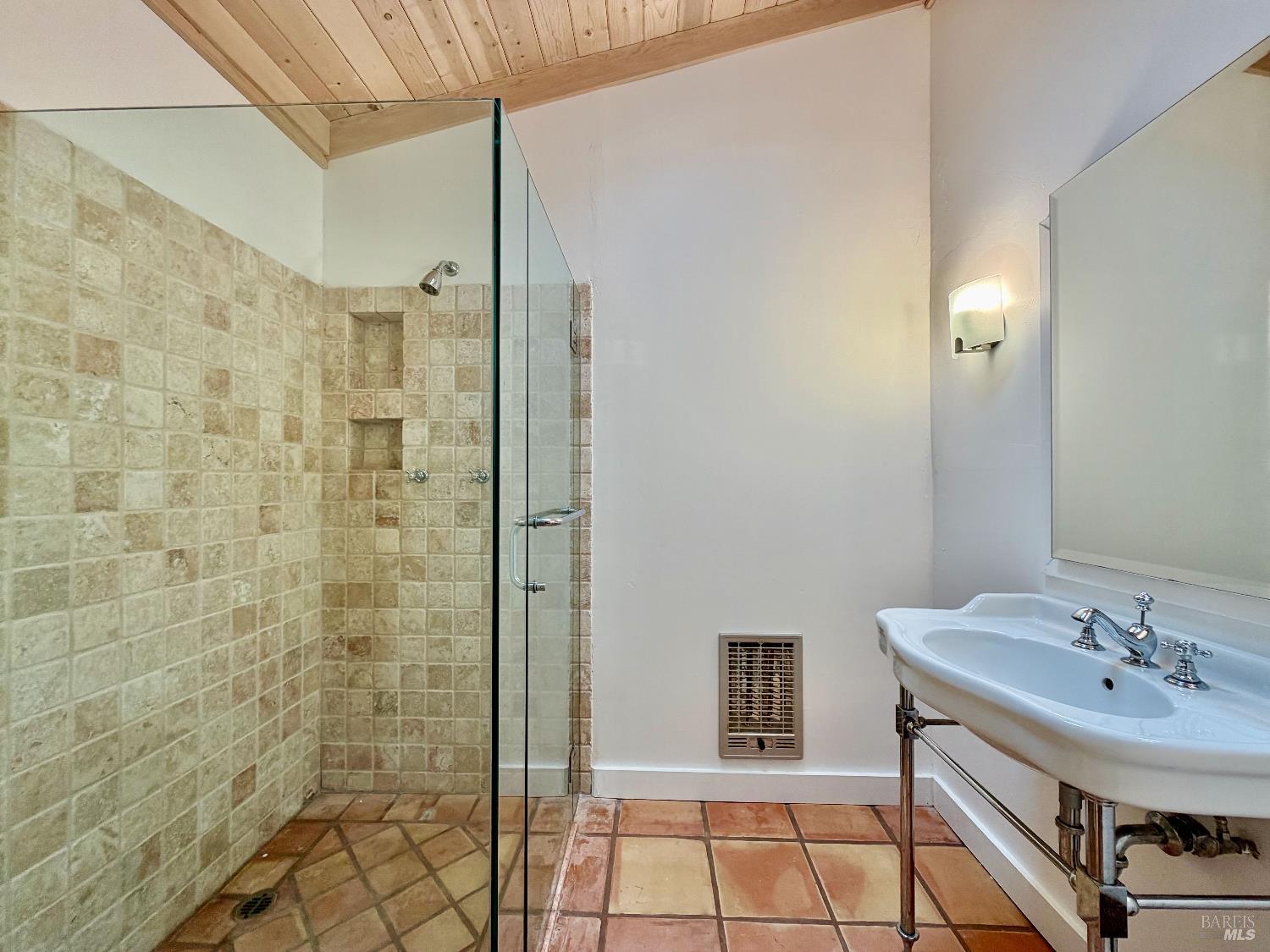 321 Dutch Henry Canyon Road Calistoga, CA 94515 - Photo 32 of 50 a bathroom with a sink and a shower