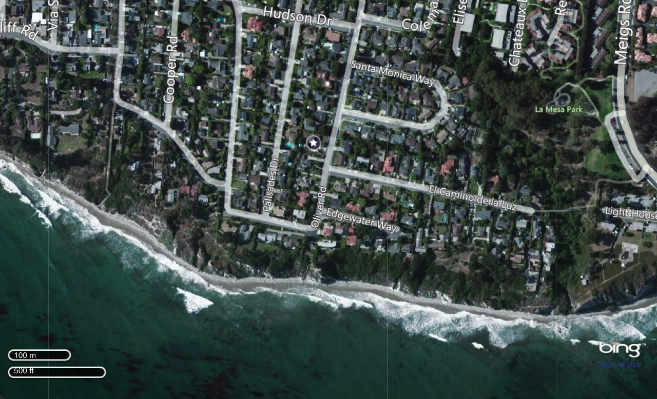 129 Oliver Road Santa Barbara, CA 93109 - Photo 1 of 11 Oliver Sat Map 1 Cropped