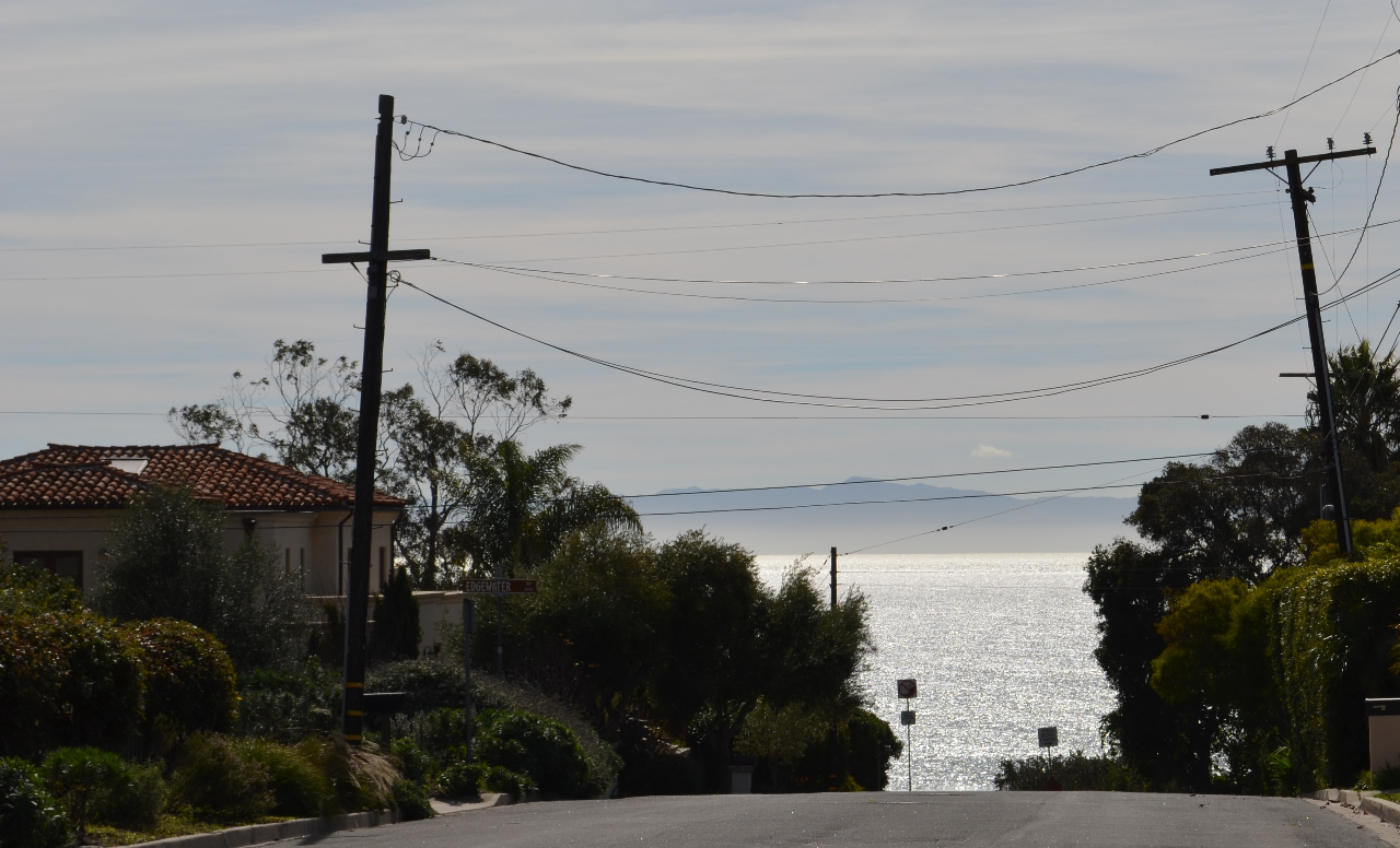 129 Oliver Road Santa Barbara, CA 93109 - Photo 6 of 11 View Toward Ocean on Oliver Rd