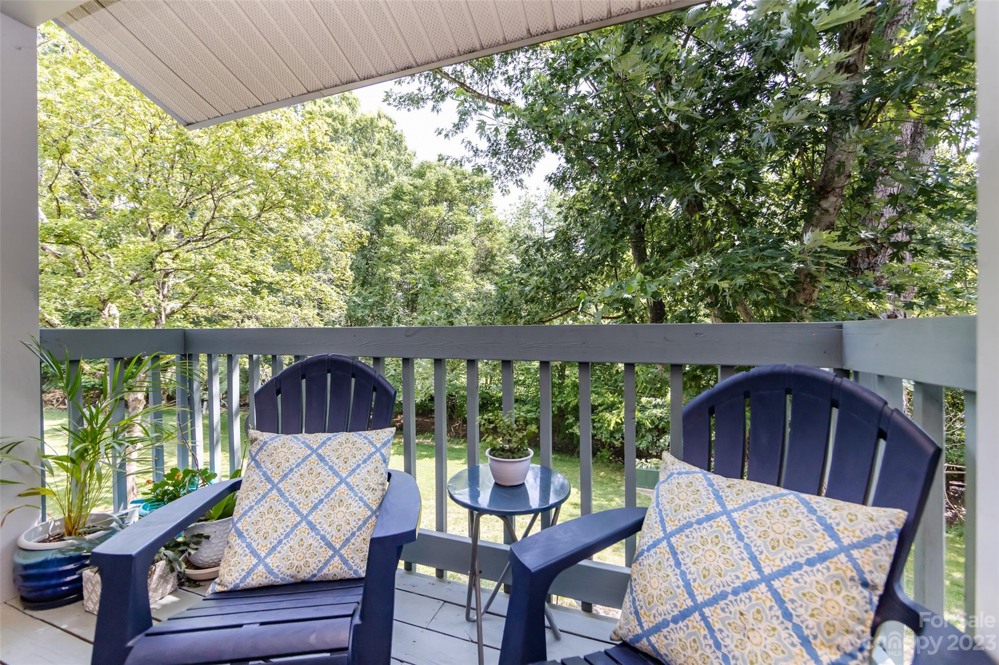 11114 Harrowfield Road Charlotte, NC 28226 - Photo 12 of 25 a view of a two chairs in the balcony