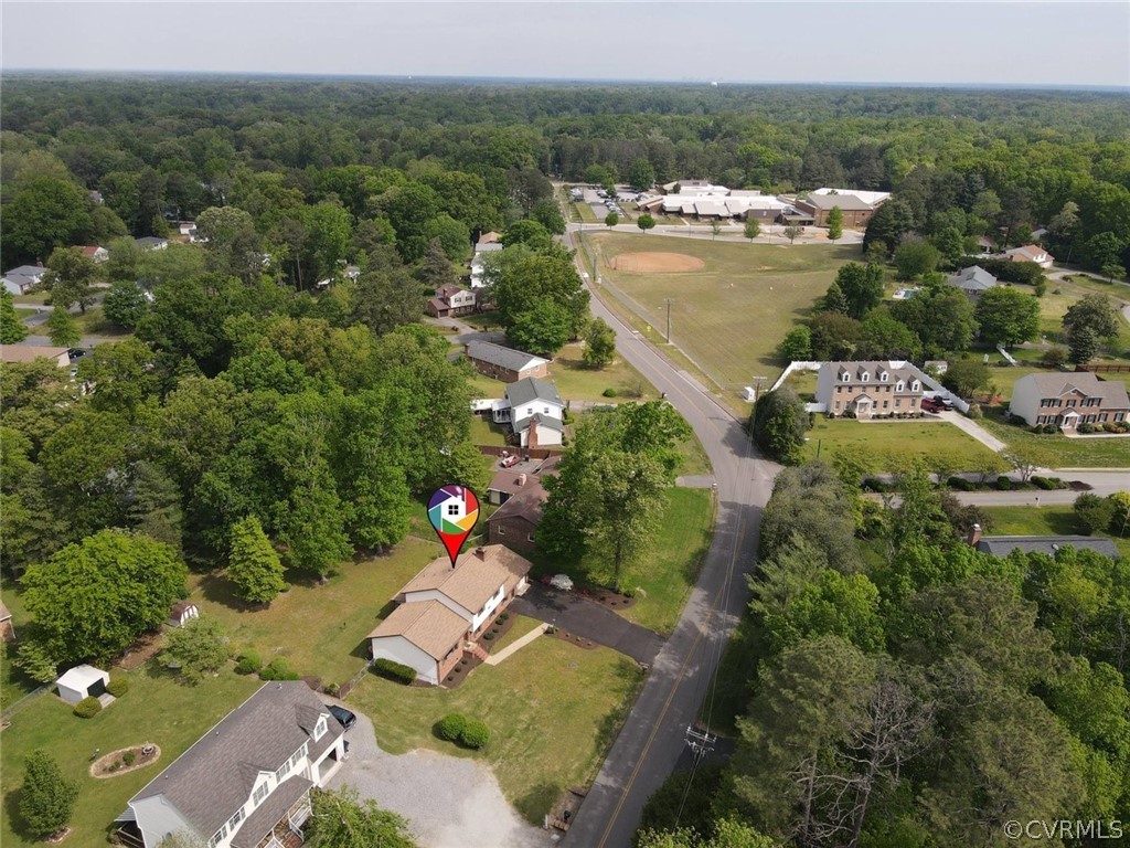 13304 South Chester Road Chester, VA 23831 - Photo 44 of 46 an aerial view of a house with a garden