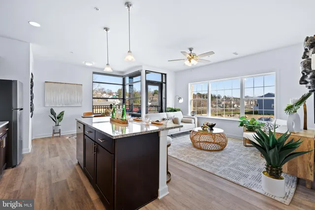 a kitchen with granite countertop lots of counter top space