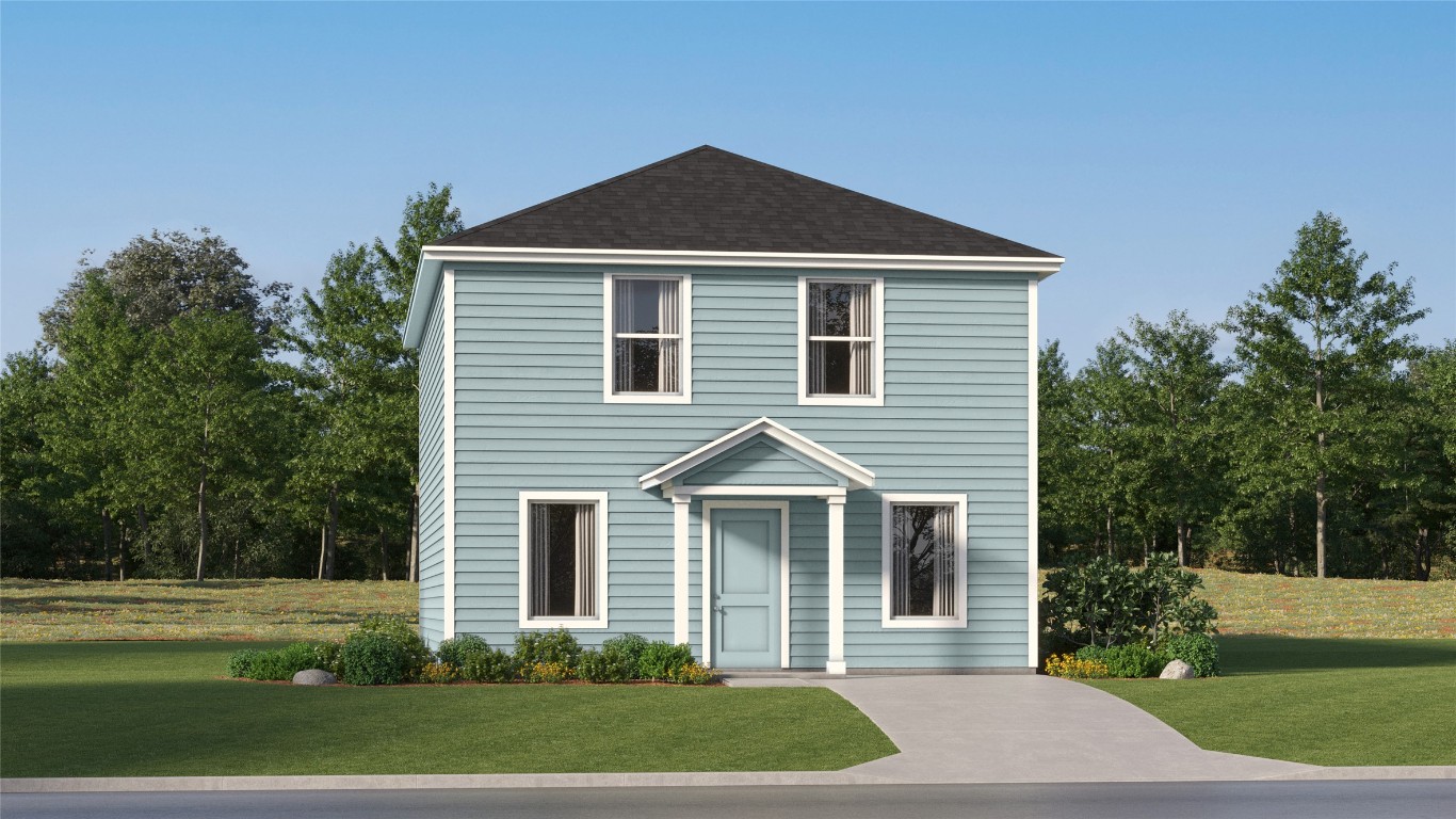 120 Dark Victory Road Jarrell, TX 76537 - Photo 2 of 27 a front view of a house with a yard