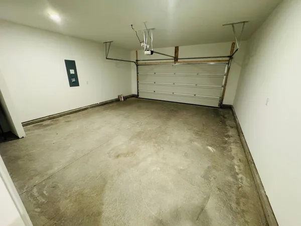 a view of small space with racks on the wall