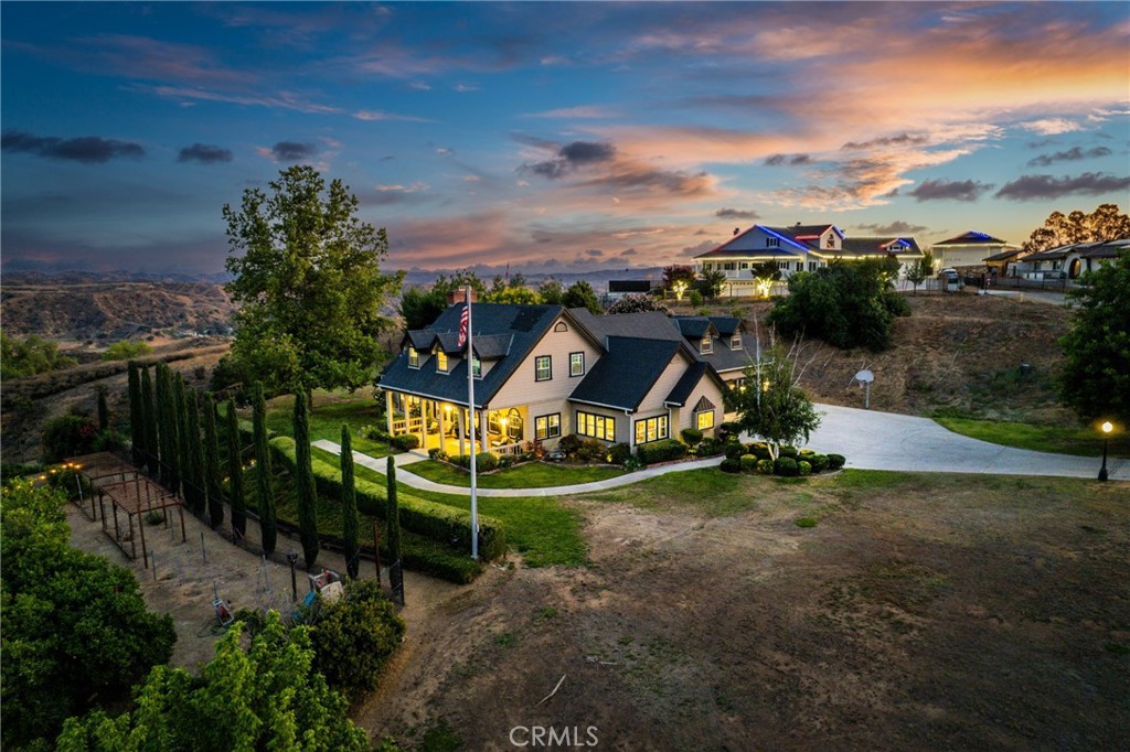 an outdoor space with lots of trees