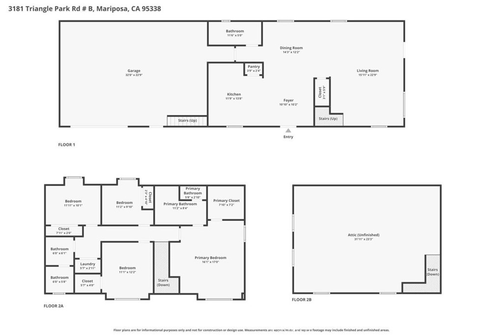 3181 B Triangle Park Road Mariposa, CA 95338 - Photo 44 of 44 Floor Plan