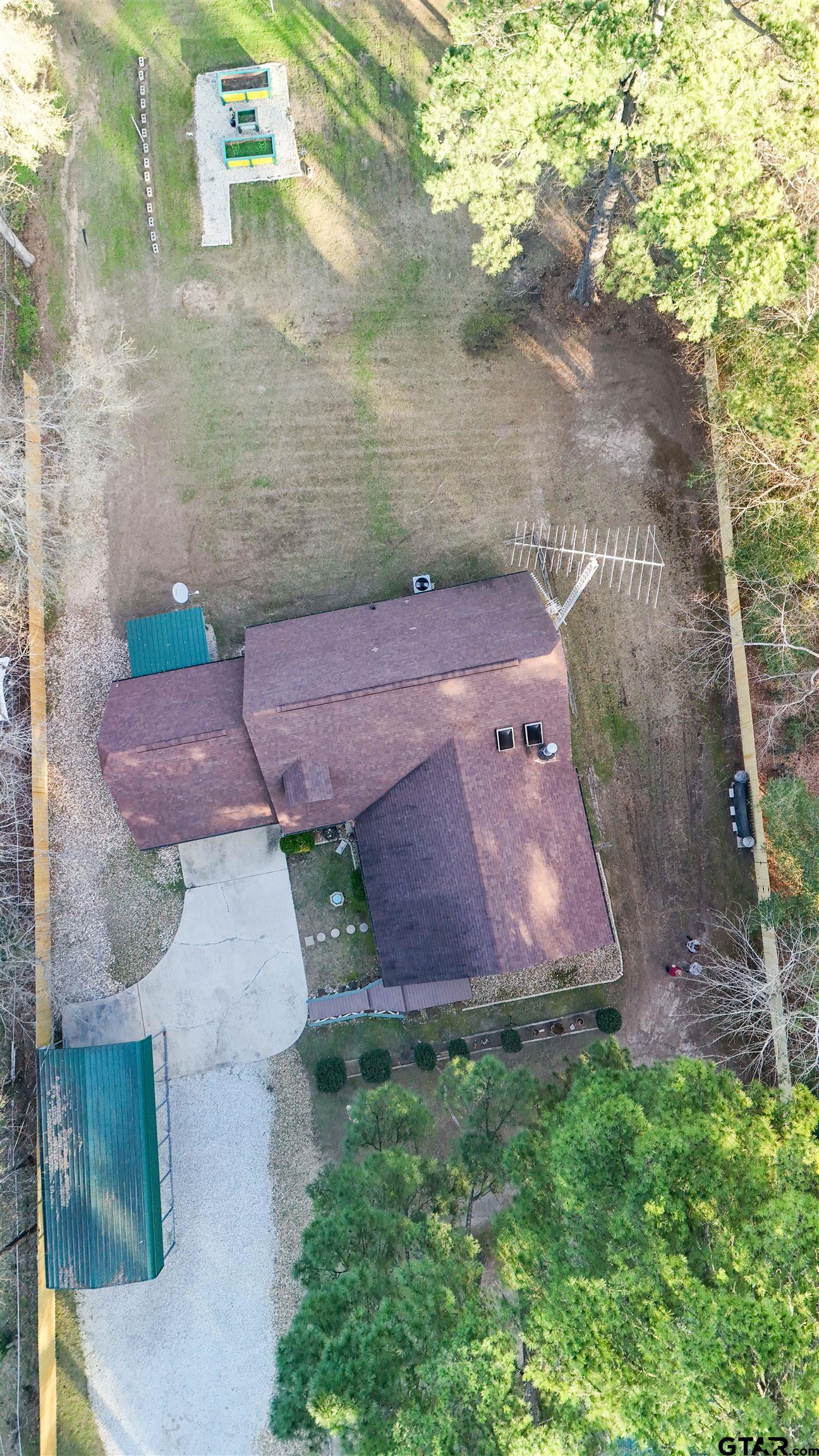 18219 Eastside Road Troup, TX 75789 - Photo 47 of 48 an aerial view of a house with a yard