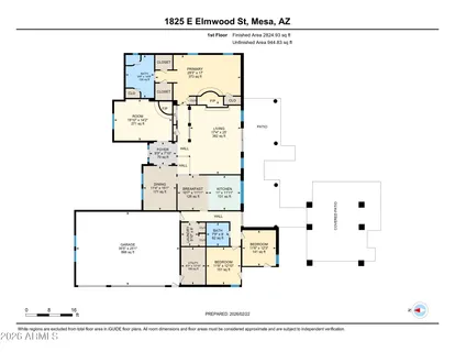 $845,000 | 1825 East Elmwood Street, Mesa, AZ 85203