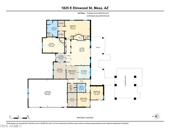 $800,000 | 1825 East Elmwood Street, Mesa, AZ 85203