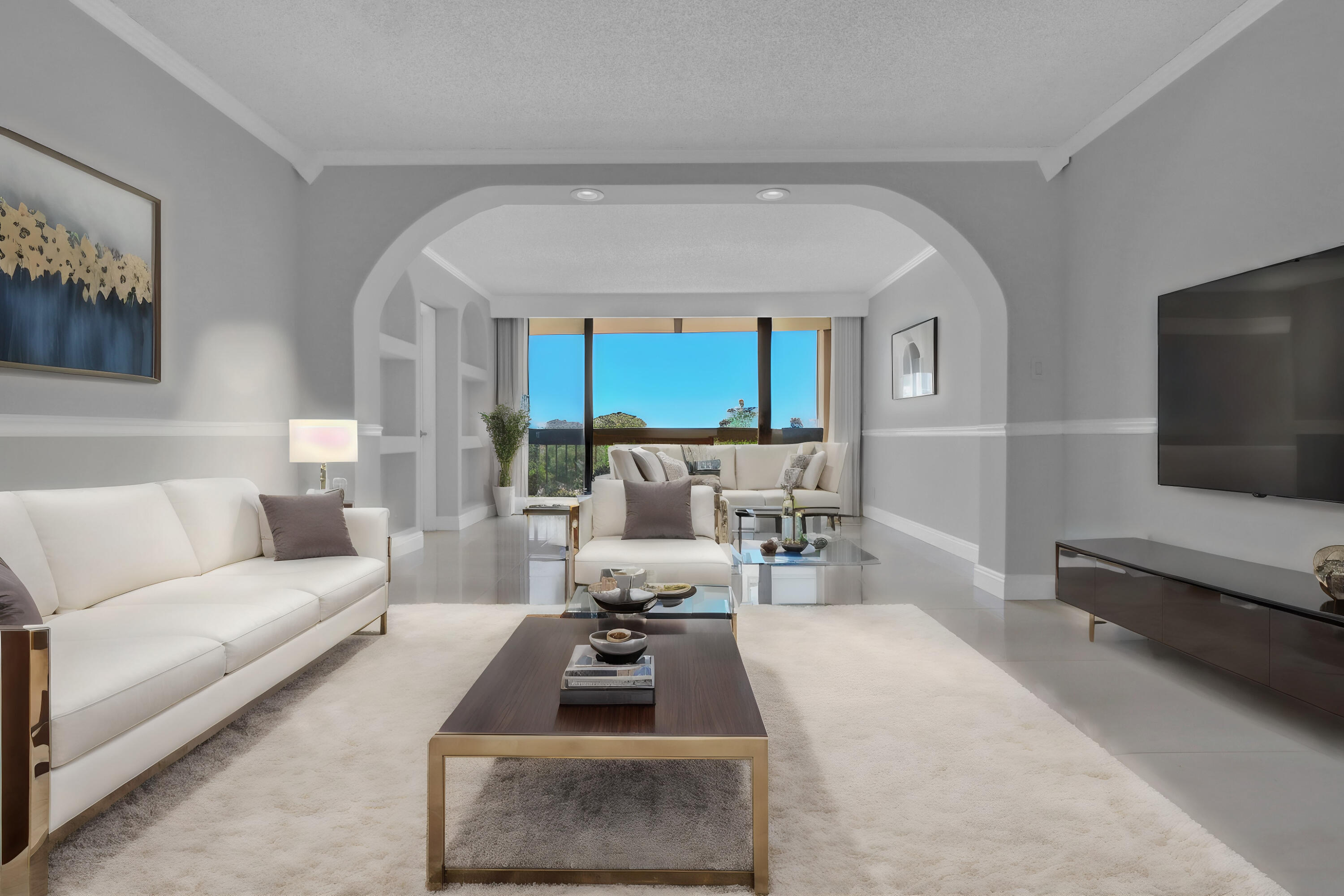 Living Room Sample Virtual Staged