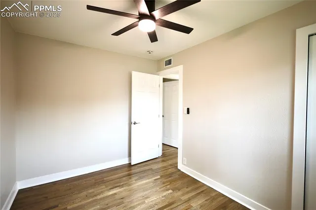 a view of an empty room