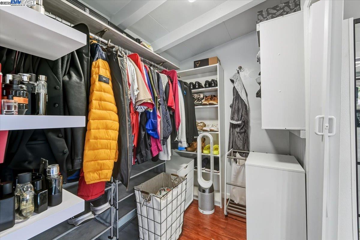 1481 Rieger Avenue Hayward, CA 94544 - Photo 38 of 53 a view of walk in closet with clothes and shoes