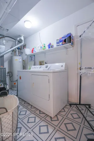 a view of a hallway with entryway to other room