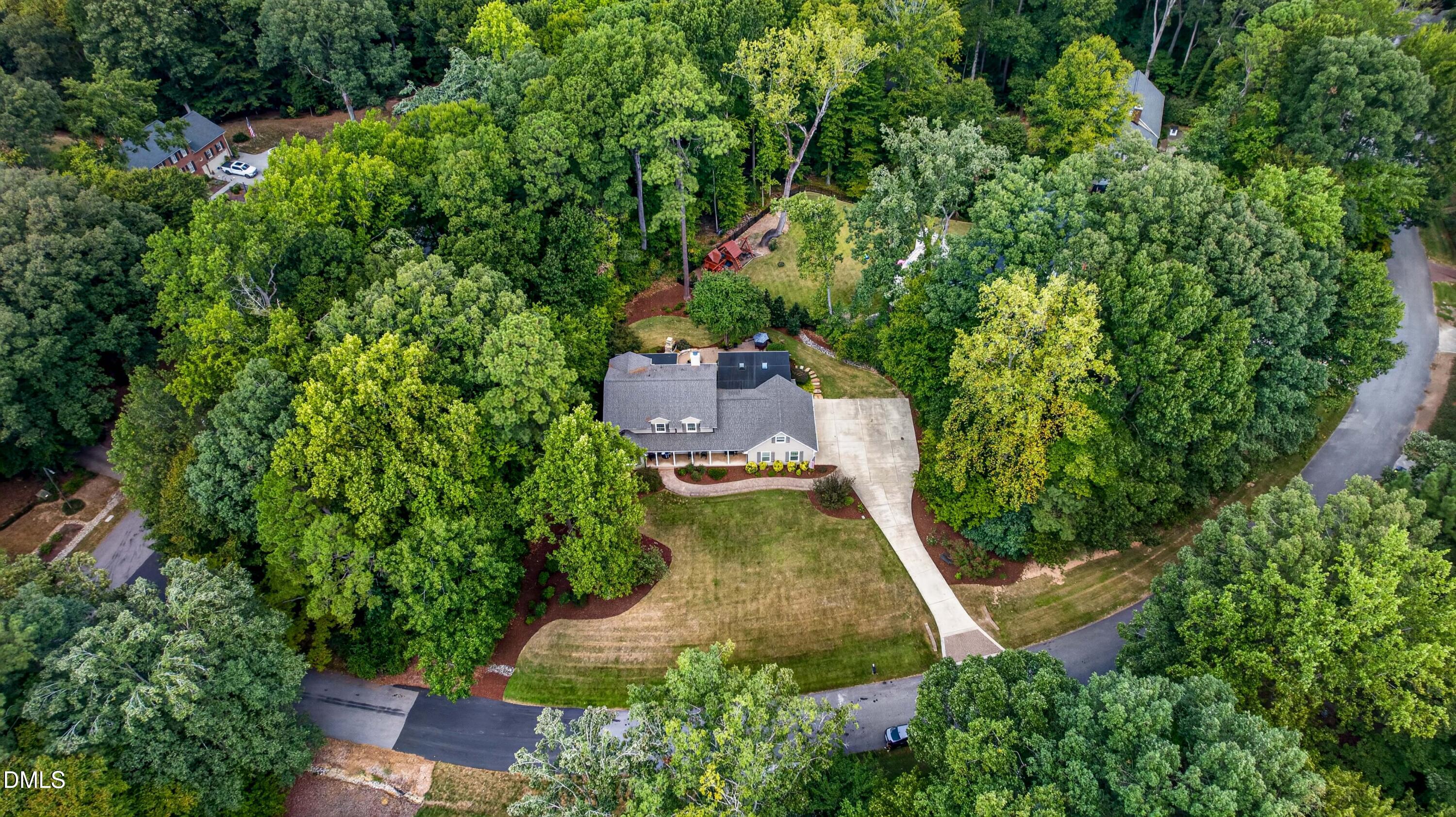 8501 Southfield Place Raleigh, NC 27615 - Photo 98 of 99 Drone-High Front View