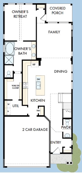 819 Perry Pass, Unit 45 Round Rock, TX 78664 - Photo 17 of 18 Floor Plan - 1st Floor
