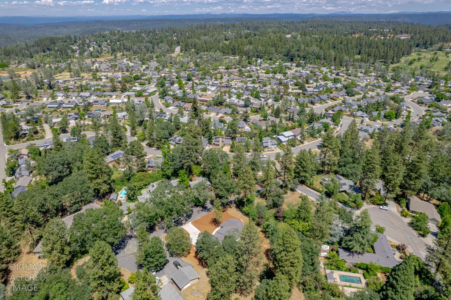 280 Jan Road Grass Valley, CA 95945 - Photo 62 of 66 an aerial view of residential houses with outdoor space and trees