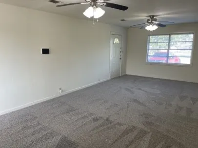 a view of a garage room