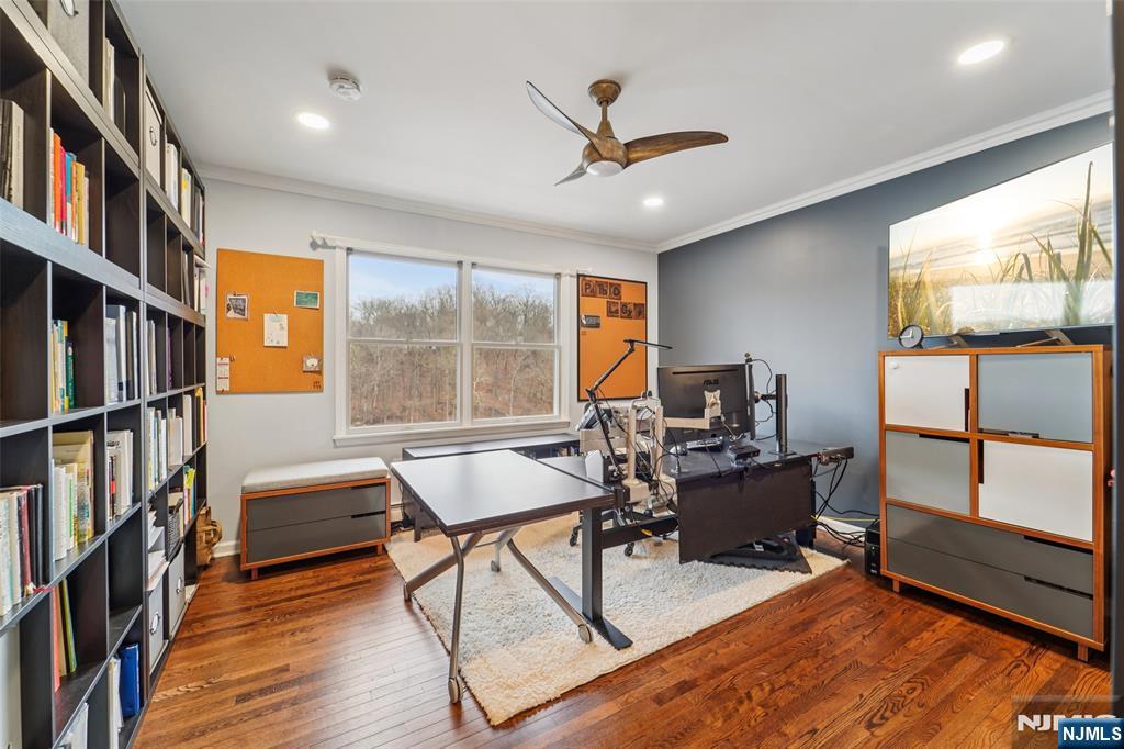 185 Summit Avenue Pompton Lakes, NJ 07442 - Photo 23 of 36 a workspace with furniture window and wooden floor